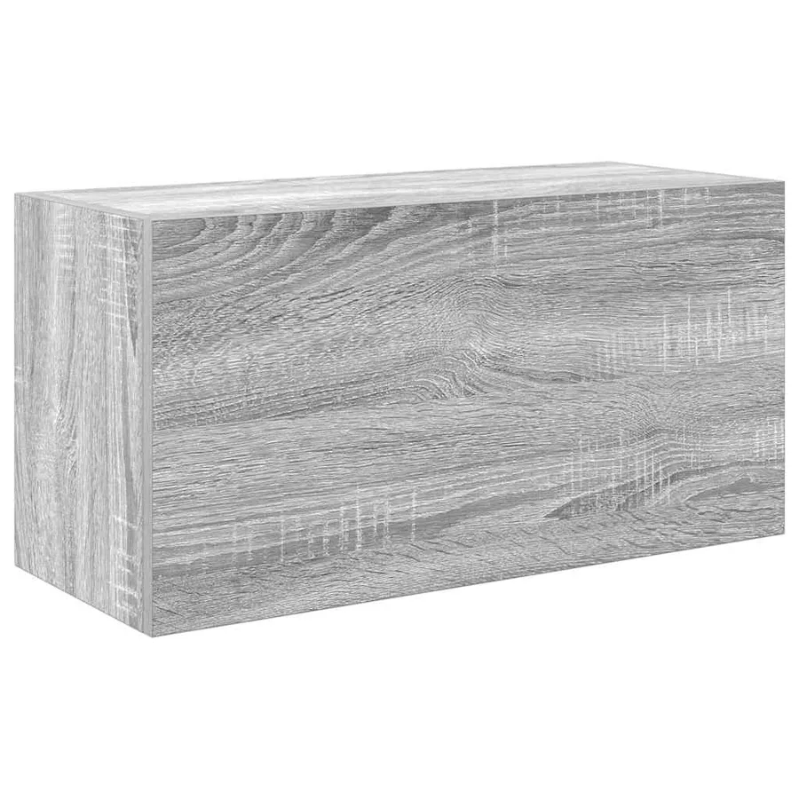 Armoire murale de bain sonoma gris 60x25x30cm bois d'ingénierie - 2