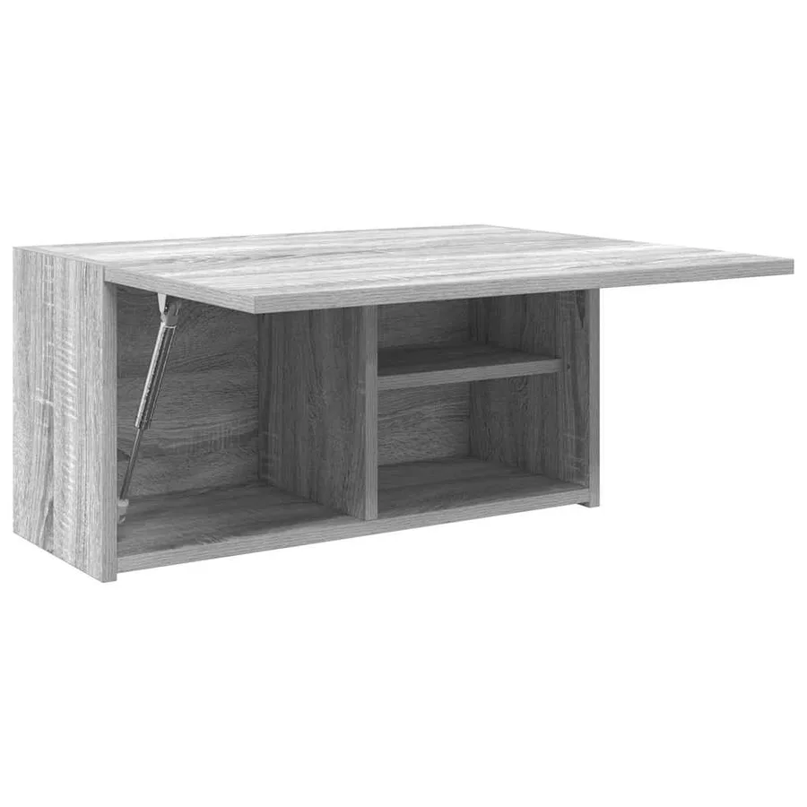 Armoire murale de bain sonoma gris 60x25x30cm bois d'ingénierie - 5