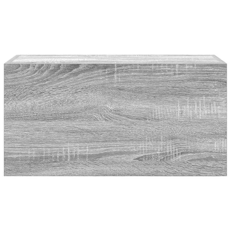 Armoire murale de bain sonoma gris 60x25x30cm bois d'ingénierie - 6