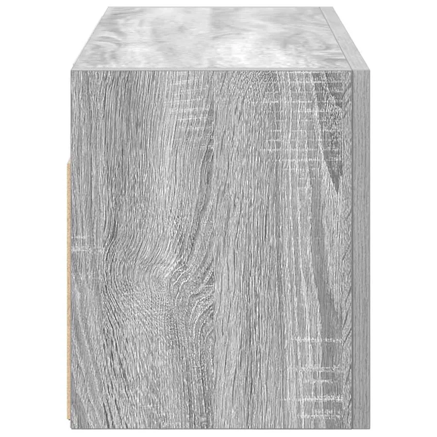 Armoire murale de bain sonoma gris 60x25x30cm bois d'ingénierie - 7