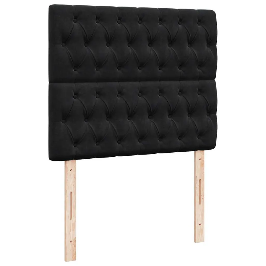 Cadre de lit ottoman avec matelas noir 120x190 cm tissu - 9