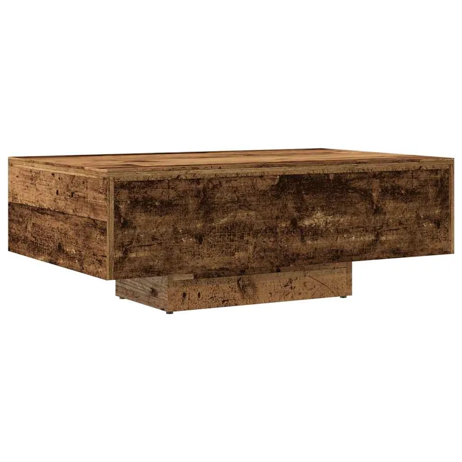 Table basse vieux bois 85x55x31 cm bois d'ingénierie - 6