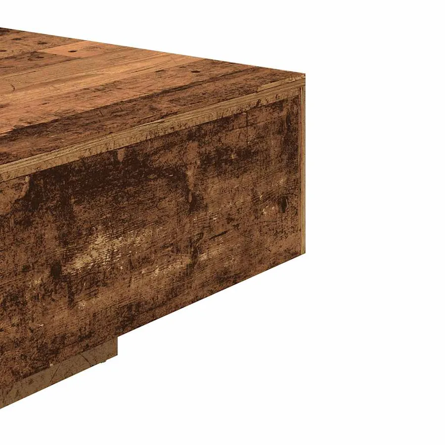 Table basse vieux bois 85x55x31 cm bois d'ingénierie - 7
