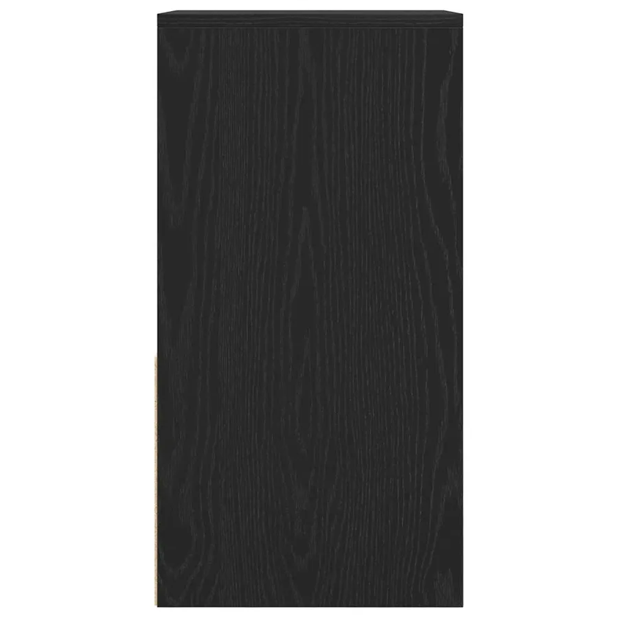 Table de chevet avec tiroir noir 35x34x66,5 cm - 6