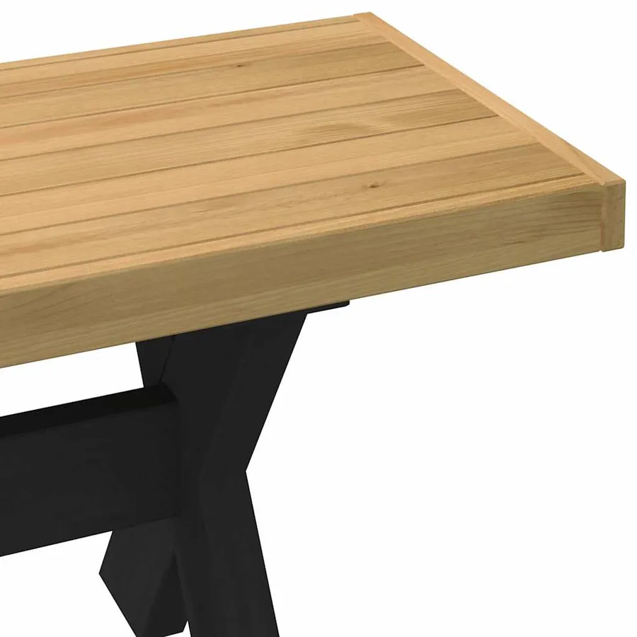Banc à manger NOAIN pieds en forme de X 180x40x45 cm massif pin - 6