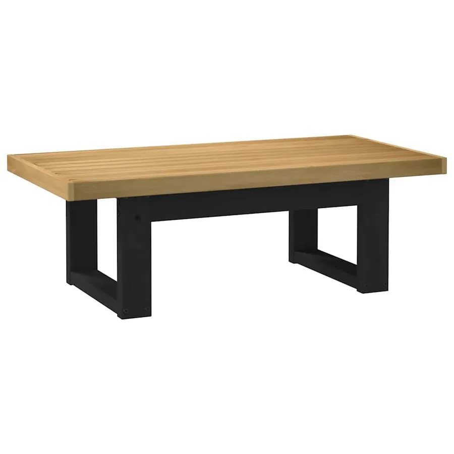 Table basse NOAIN pieds en forme de U 120x60x40 cm massif pin - 5