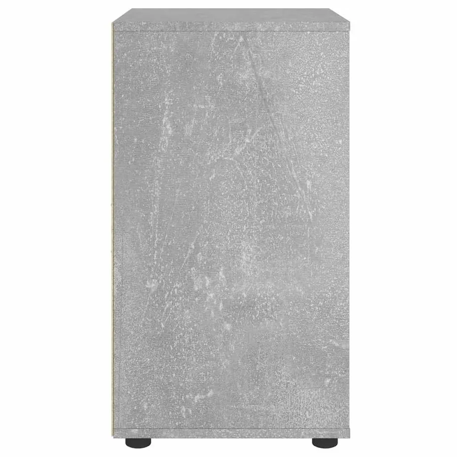 Buffet VISNES gris béton 60x40x73 cm bois d'ingénierie - 7