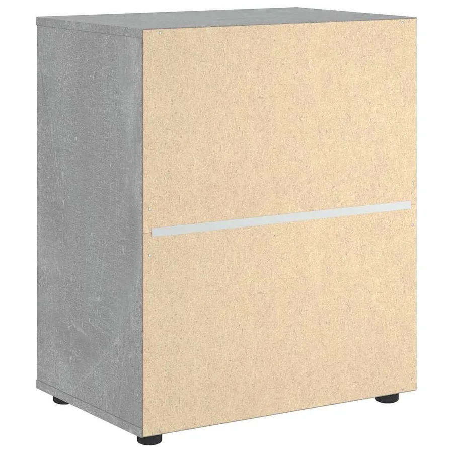 Buffet VISNES gris béton 60x40x73 cm bois d'ingénierie - 8