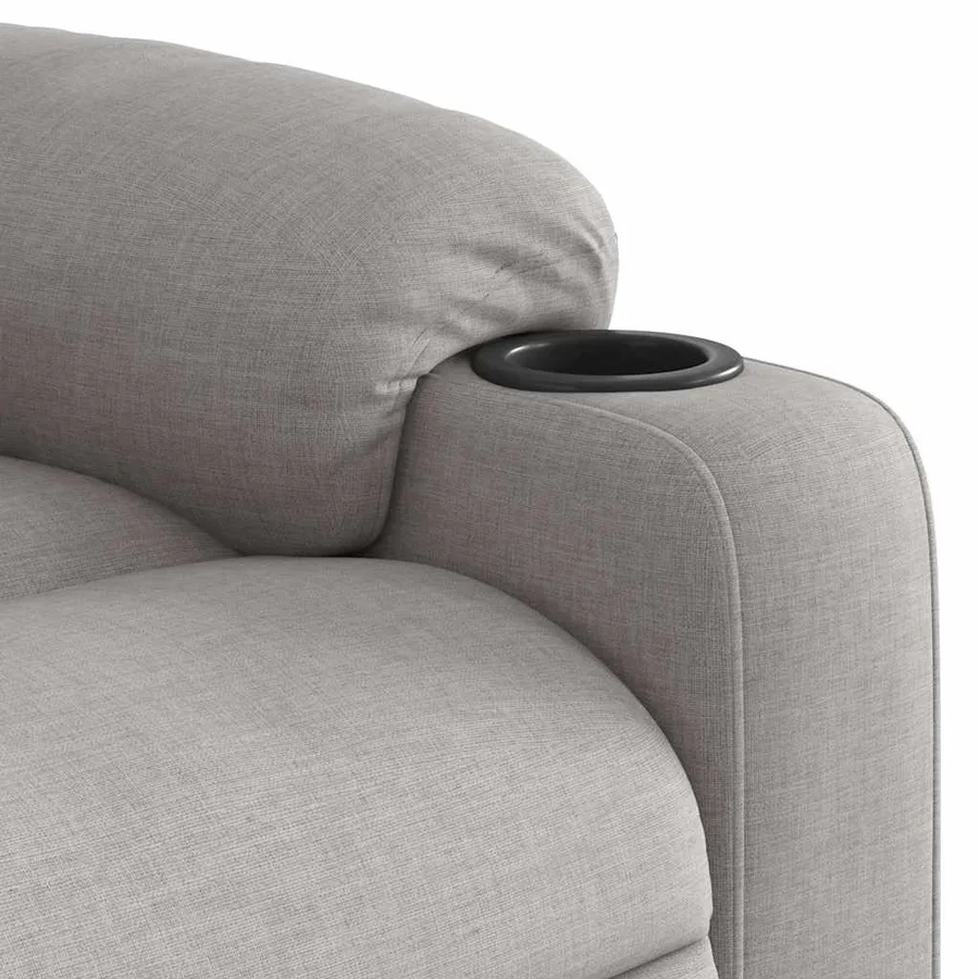 Fauteuil inclinable électrique gris nuage tissu - 11