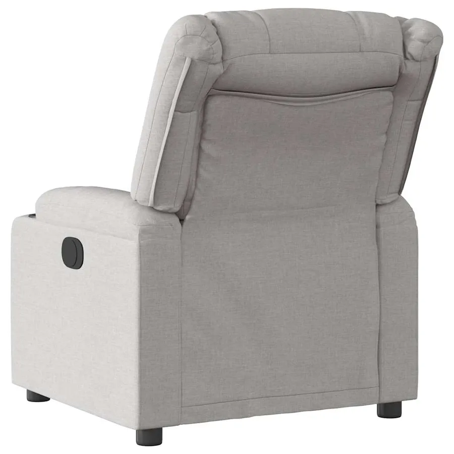 Fauteuil inclinable électrique gris nuage tissu - 8