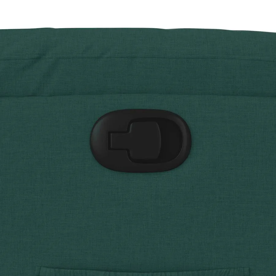 Fauteuil inclinable vert foncé tissu - 12