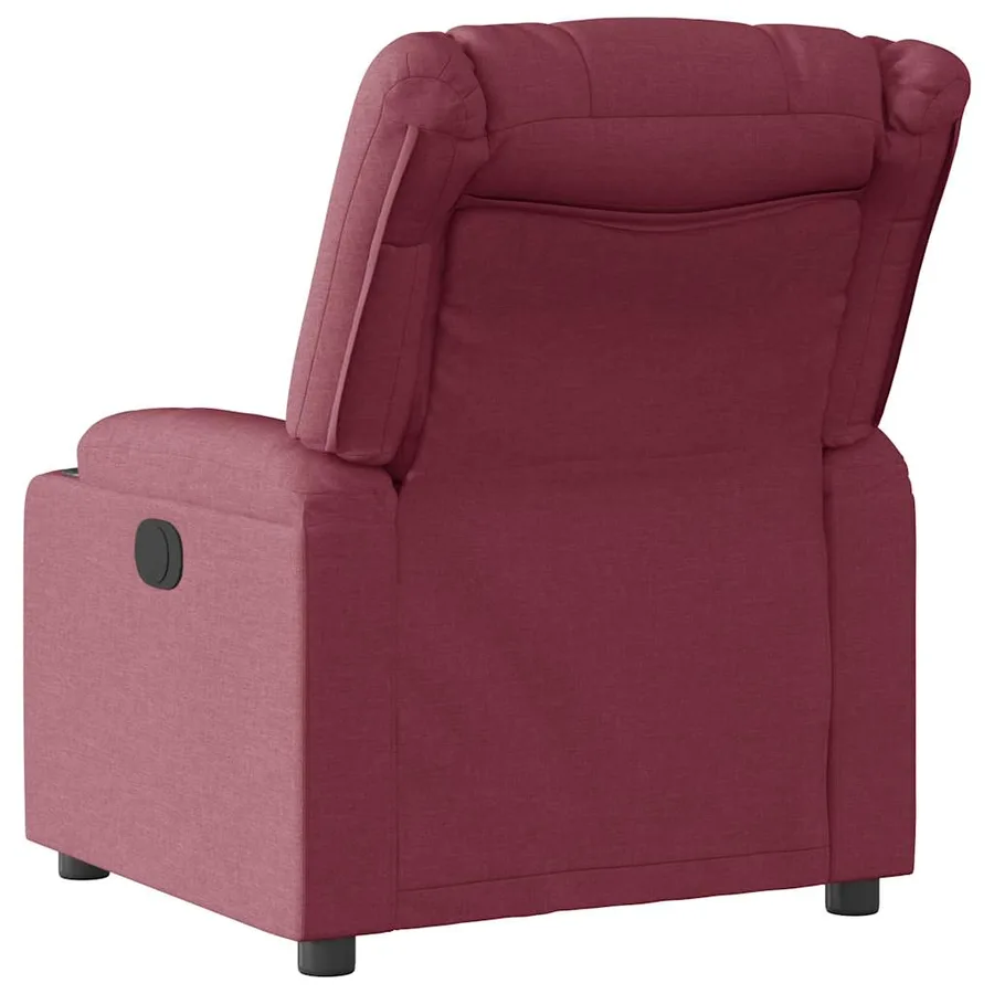 Fauteuil inclinable électrique Rouge bordeaux Tissu - 8