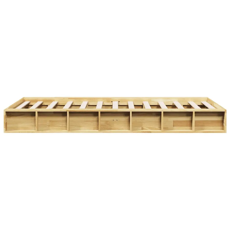 Cadre de lit sans matelas 80x200 cm bois massif de chêne - 7