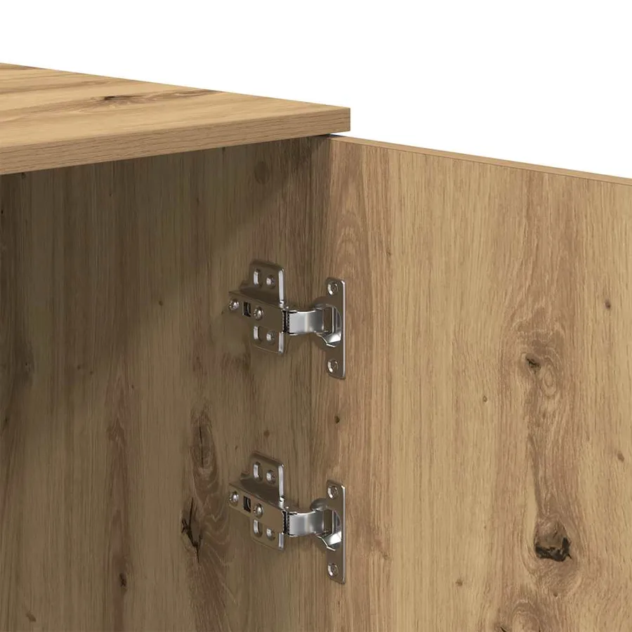 Armoire rangement chêne artisanal 40x45x103,5cm bois ingénierie - 9