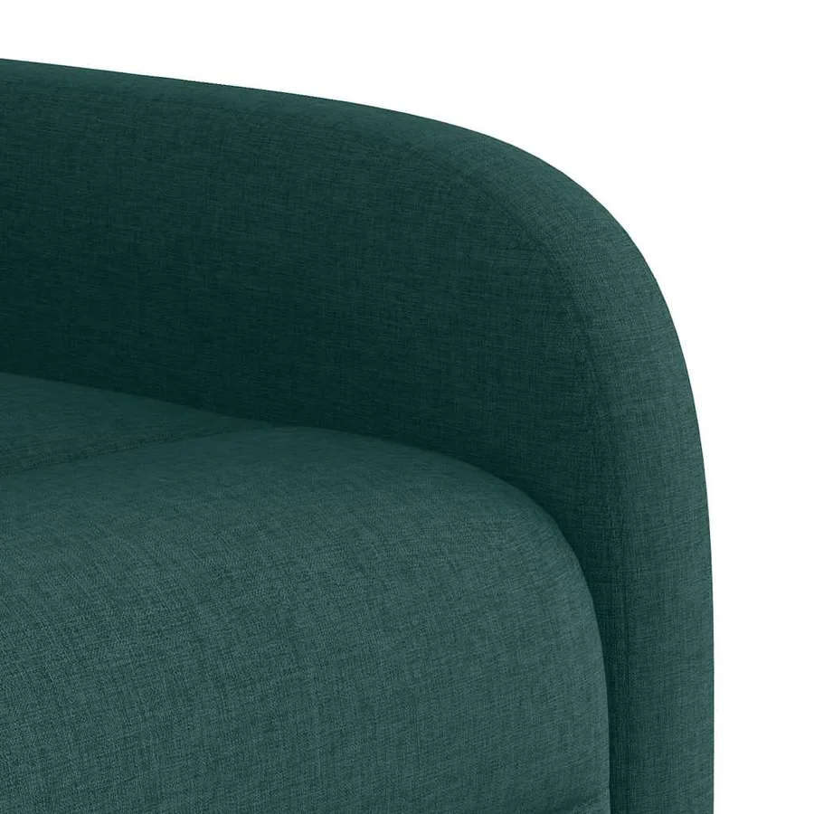 Fauteuil inclinable vert foncé tissu - 11