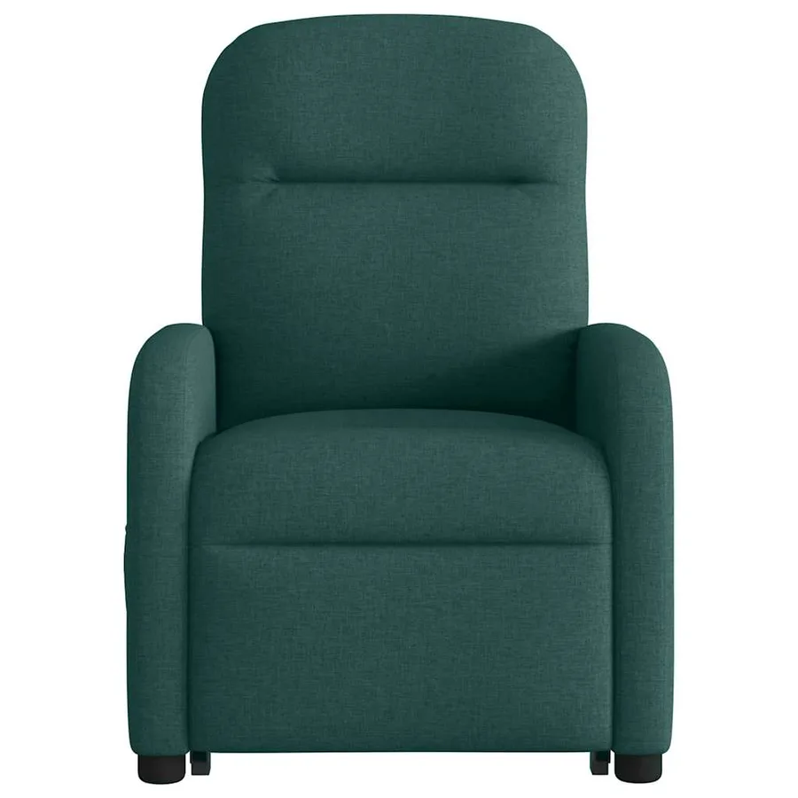 Fauteuil inclinable vert foncé tissu - 5