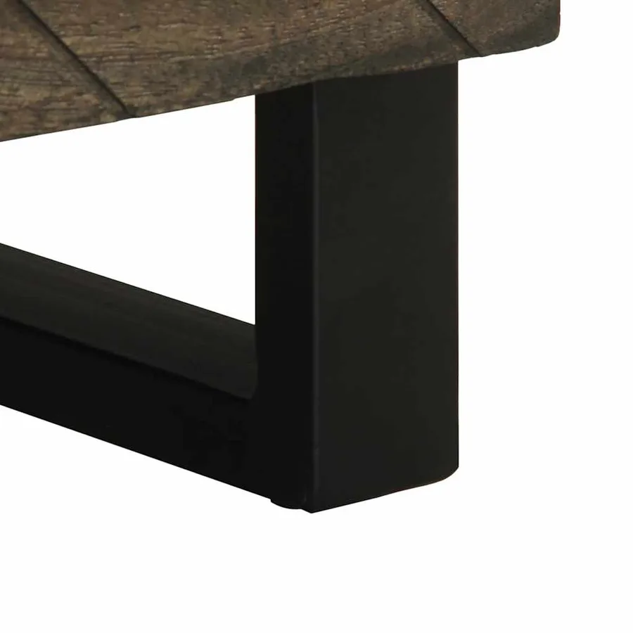 Tables de chevet 2 pcs noir 40x33x46 cm bois de manguier solide - 9