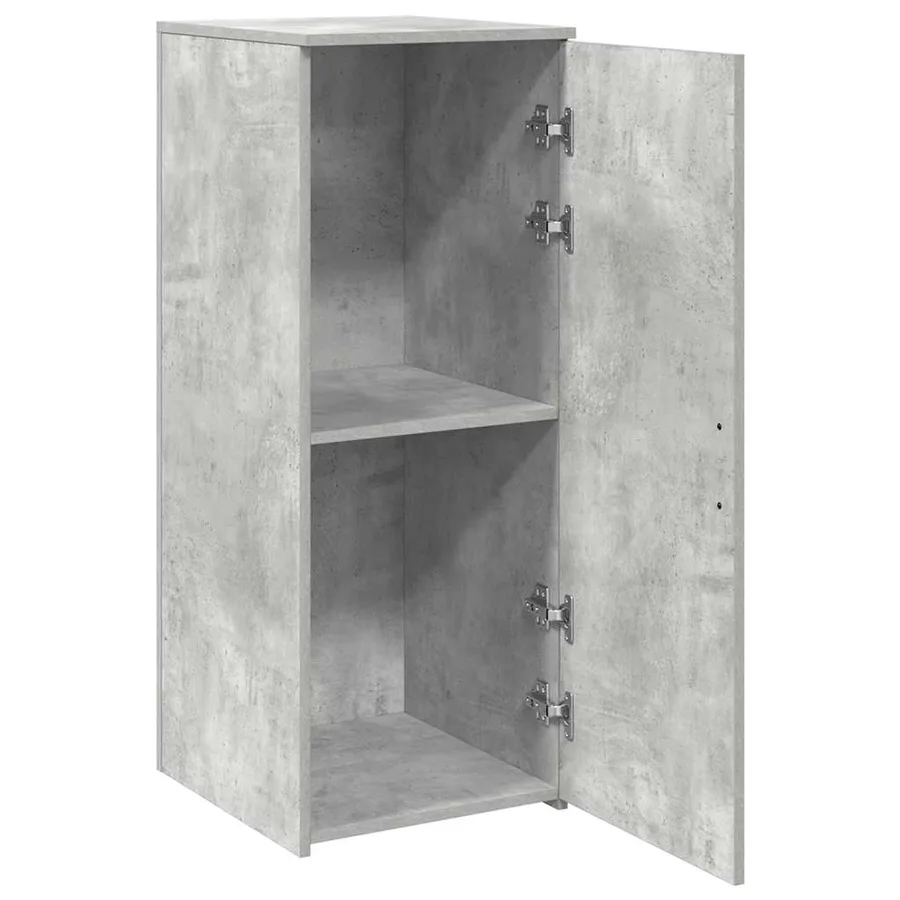 Armoire de rangement gris béton 40x45x103,5cm bois d'ingénierie - 4