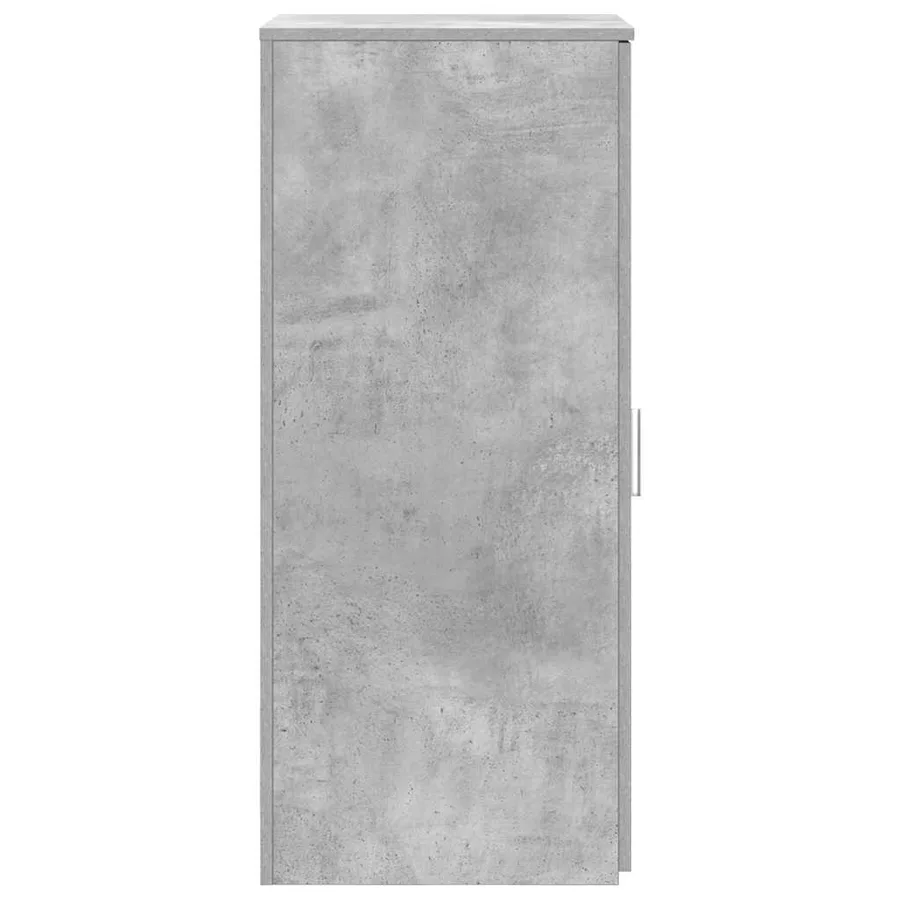 Armoire de rangement gris béton 40x45x103,5cm bois d'ingénierie - 6