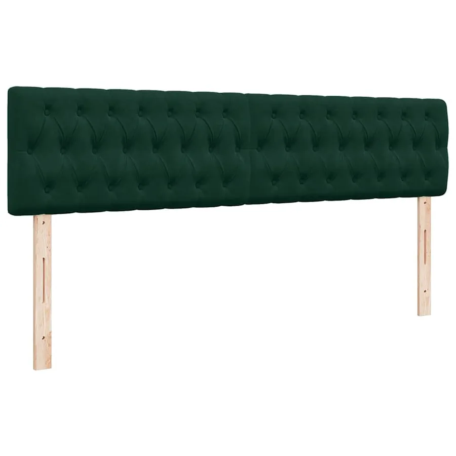 Cadre de lit ottoman avec matelas vert foncé 180x200cm velours - 10