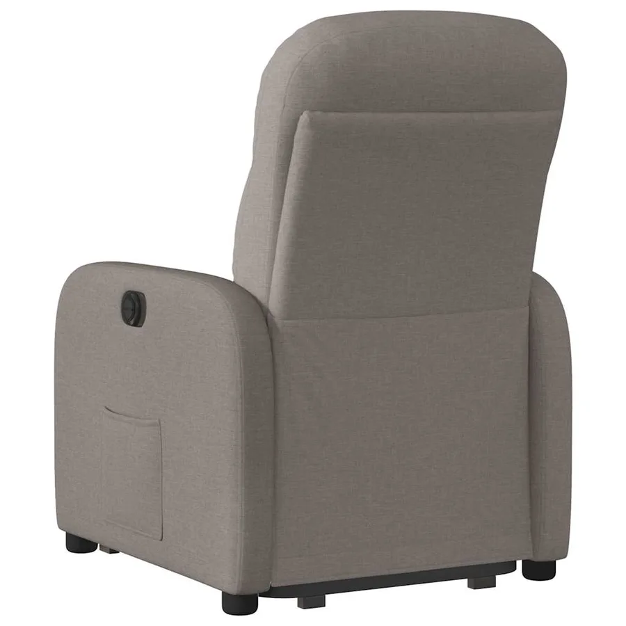 Fauteuil inclinable électrique taupe tissu - 7