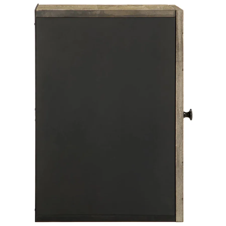 Armoire de salle de bain murale 38x33x48cm bois massif manguier - 4