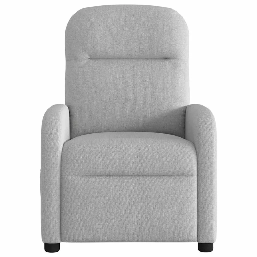 Fauteuil de massage inclinable électrique gris nuage tissu - 5