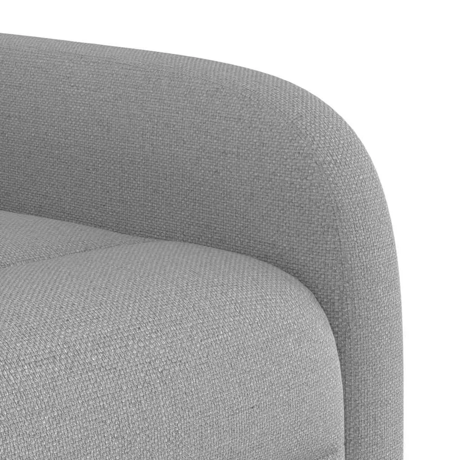 Fauteuil inclinable de massage électrique gris nuage tissu - 12