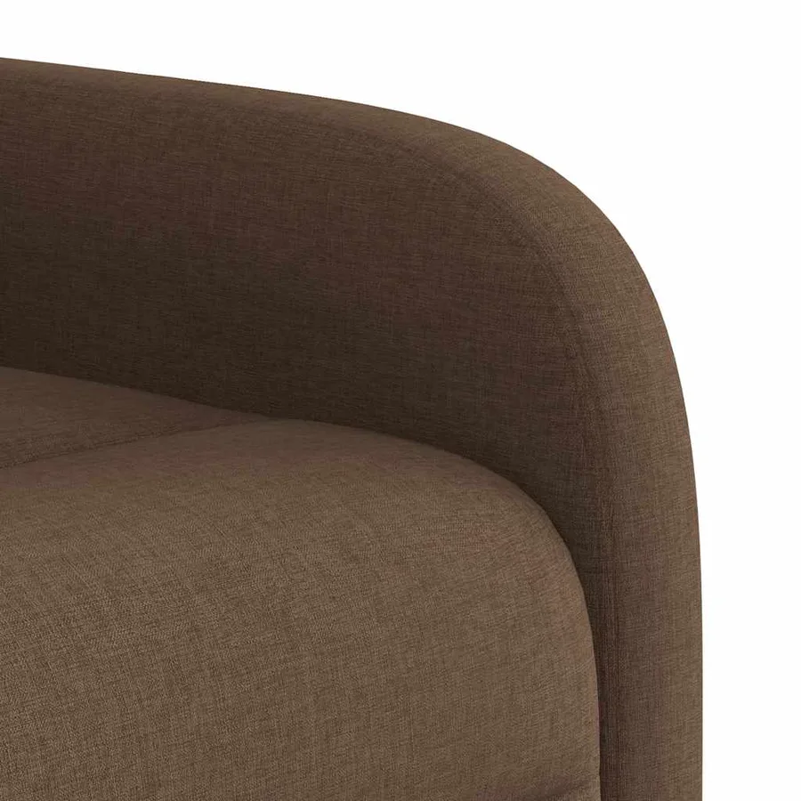 Fauteuil de massage inclinable Marron Tissu - 11