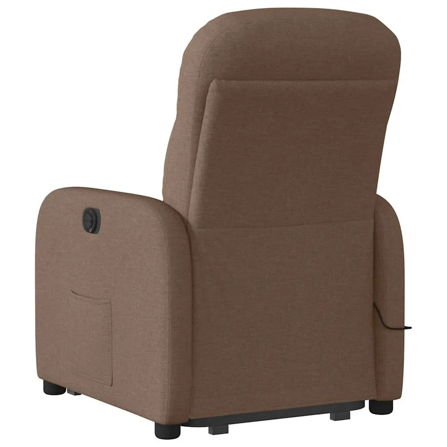 Fauteuil de massage inclinable Marron Tissu - 7