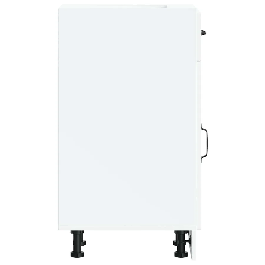 Armoire de cuisine Kalmar blanc bois d'ingénierie - 5