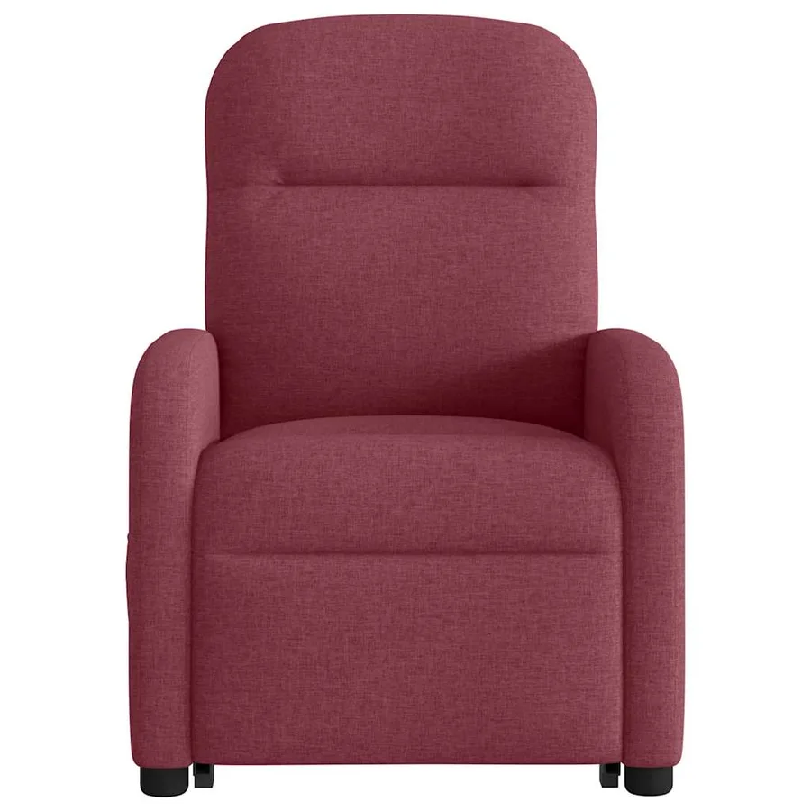 Fauteuil inclinable de massage électrique Rouge bordeaux Tissu - 5