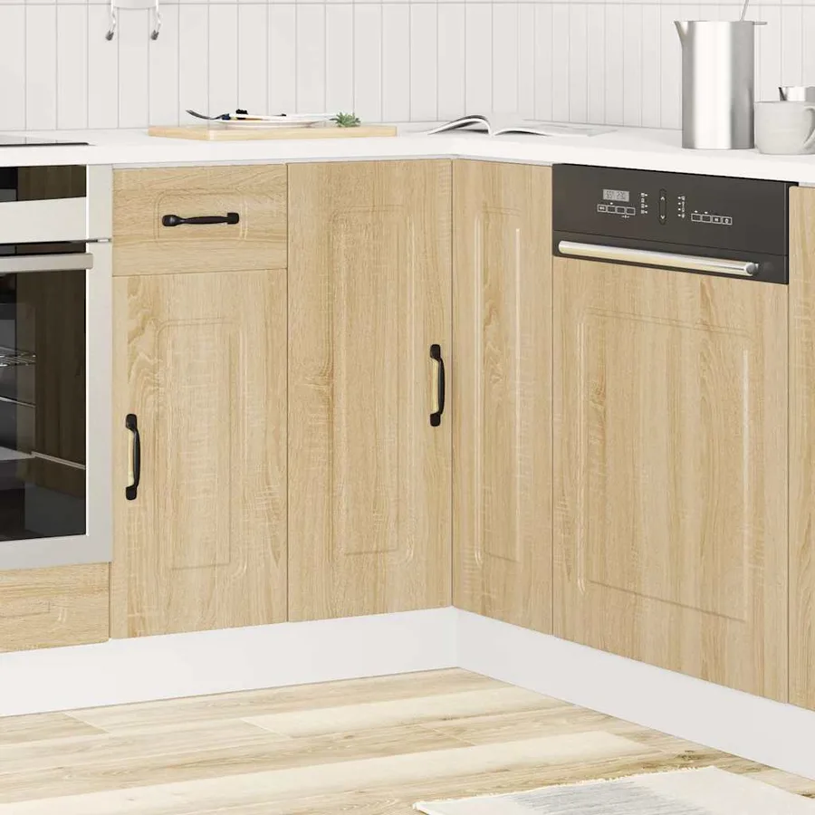 Armoire d'angle de cuisine Kalmar chêne sonoma bois ingénierie - 3