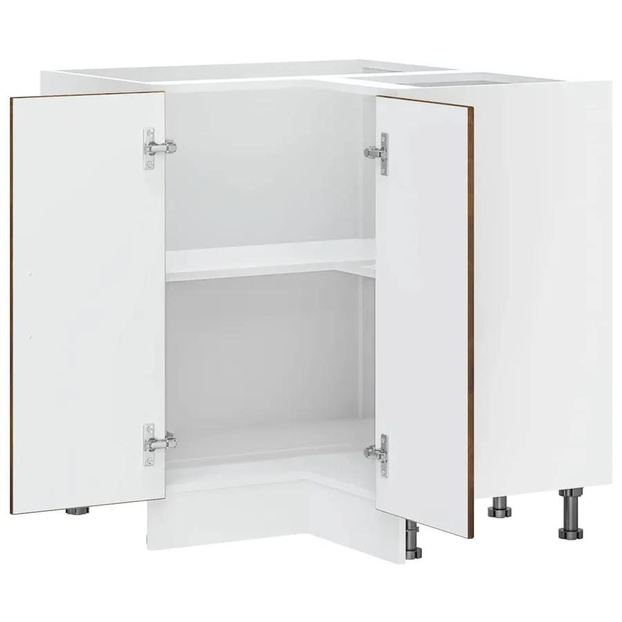 Armoire d'angle de cuisine Kalmar chêne fumé bois d'ingénierie - 5
