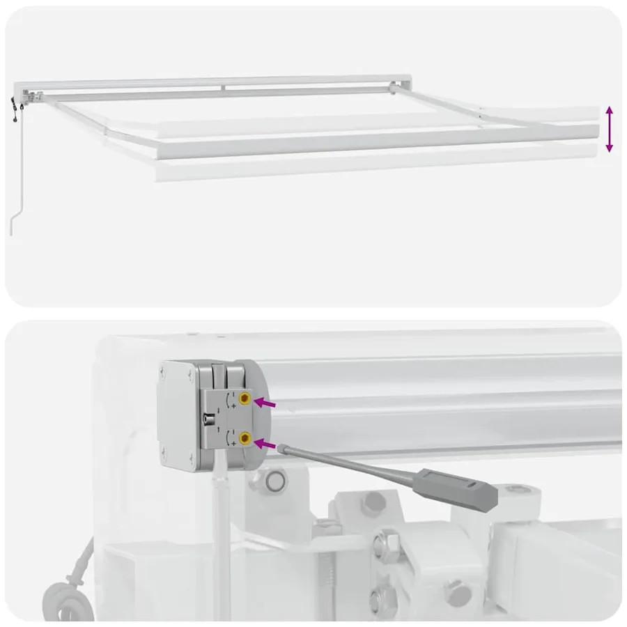 Auvent rétractable Multicolore 350 x 250 x 165 cm - 10
