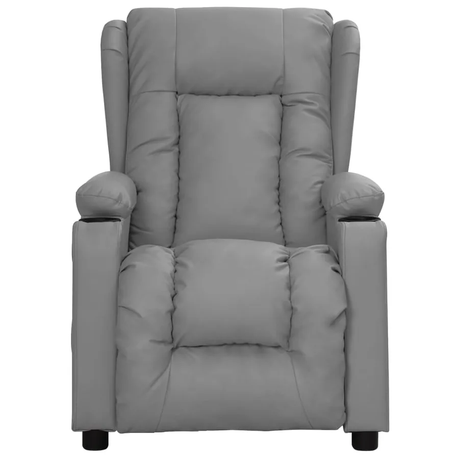Fauteuil inclinable Gris Similicuir - 2