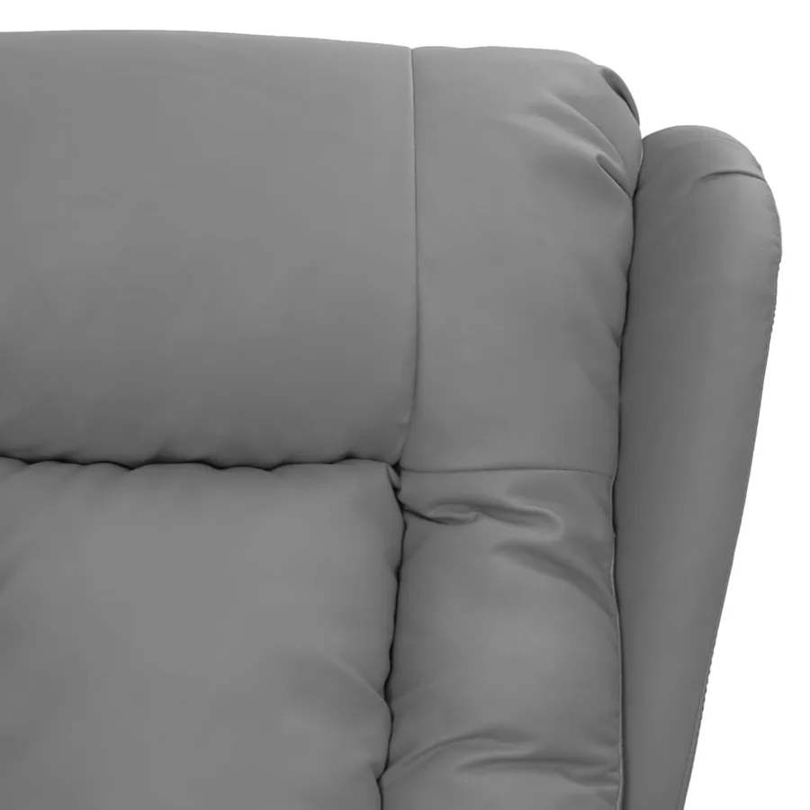 Fauteuil inclinable Gris Similicuir - 5