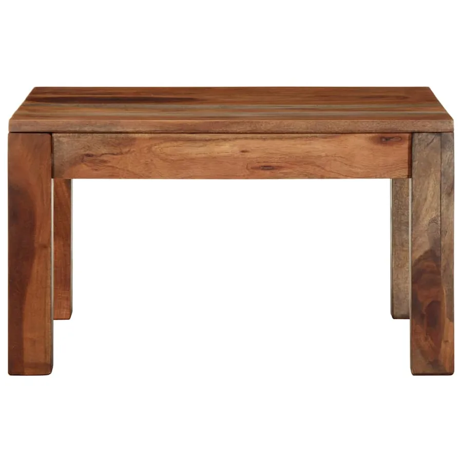 Table basse 60x60x35 cm bois massif d'acacia - 2