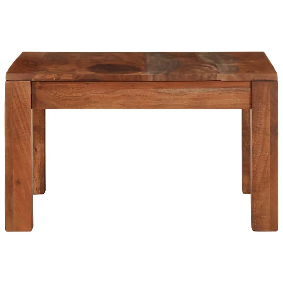 Table basse 60x60x35 cm bois massif d'acacia - 3
