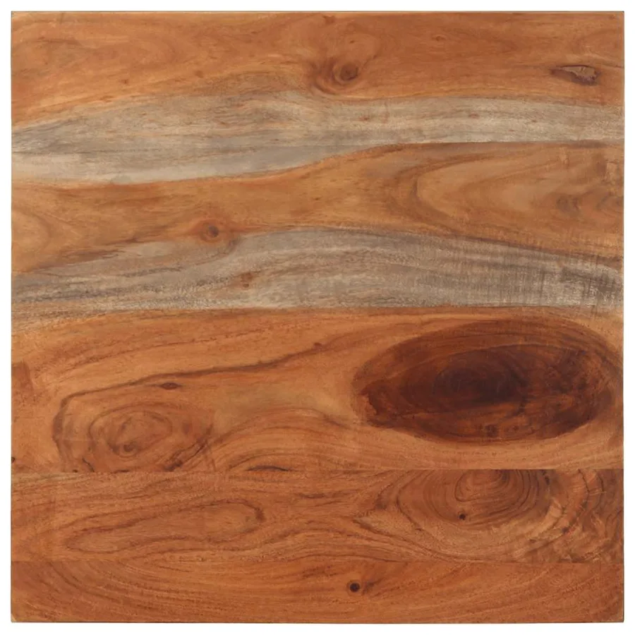 Table basse 60x60x35 cm bois massif d'acacia - 4
