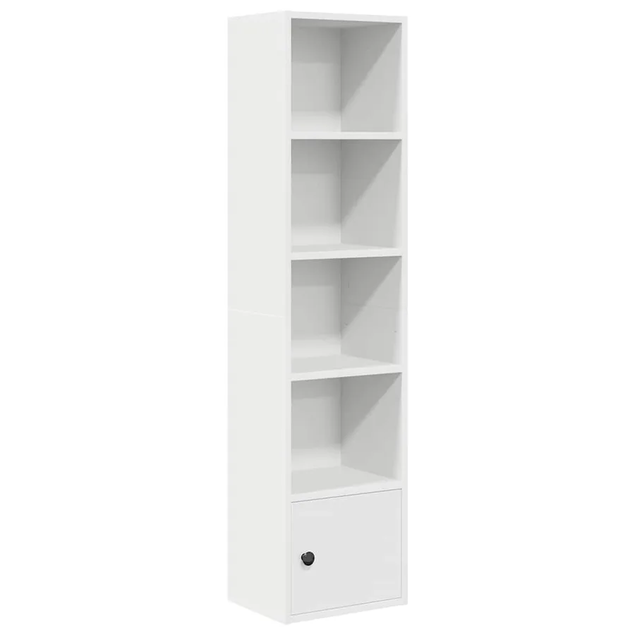 Bibliothèque blanc 31x24x127 cm bois d'ingénierie - 2