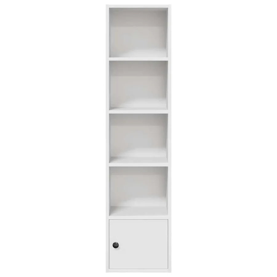 Bibliothèque blanc 31x24x127 cm bois d'ingénierie - 4