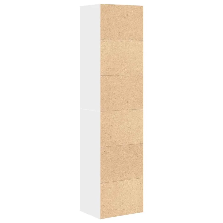 Bibliothèque blanc 31x24x127 cm bois d'ingénierie - 6