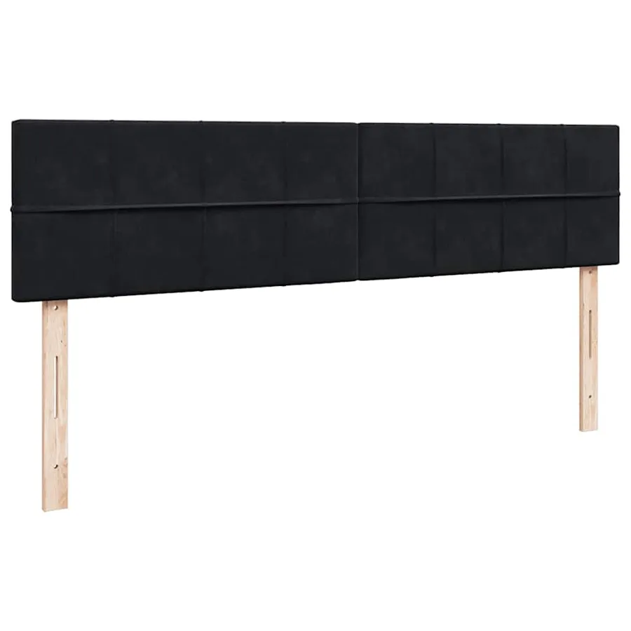 Cadre de lit ottoman avec matelas noir 160x200 cm velours - 10