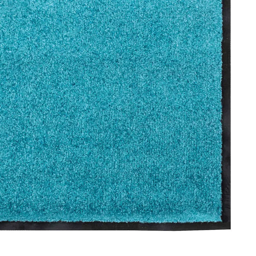 Tapis d'entrée Cyan et Noir 120 x 300 cm 100% Polyamide - 4