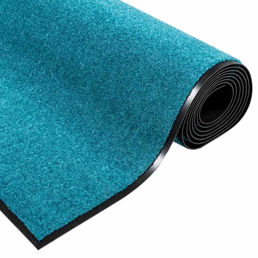 Tapis d'entrée Cyan et Noir 120 x 300 cm 100% Polyamide - 5