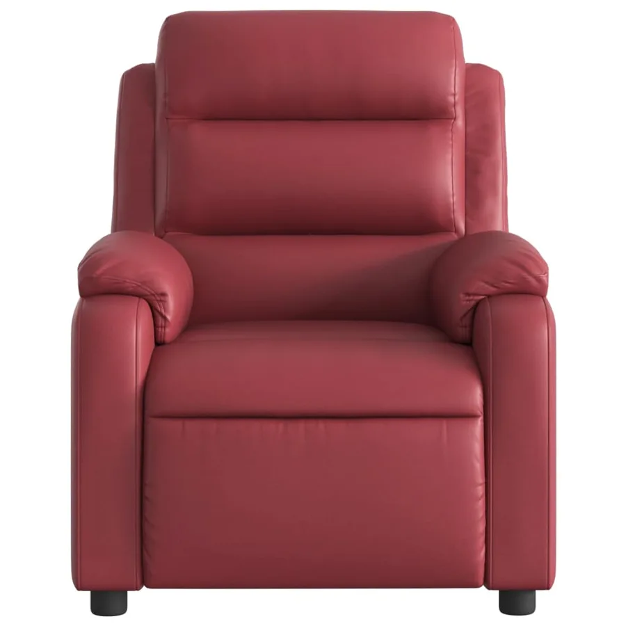 Fauteuil inclinable Rouge bordeaux Similicuir - 6