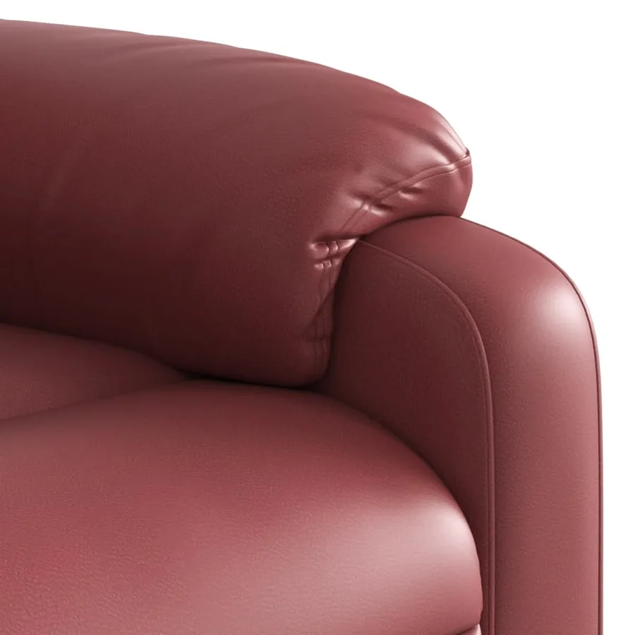 Fauteuil inclinable Rouge bordeaux Similicuir - 8