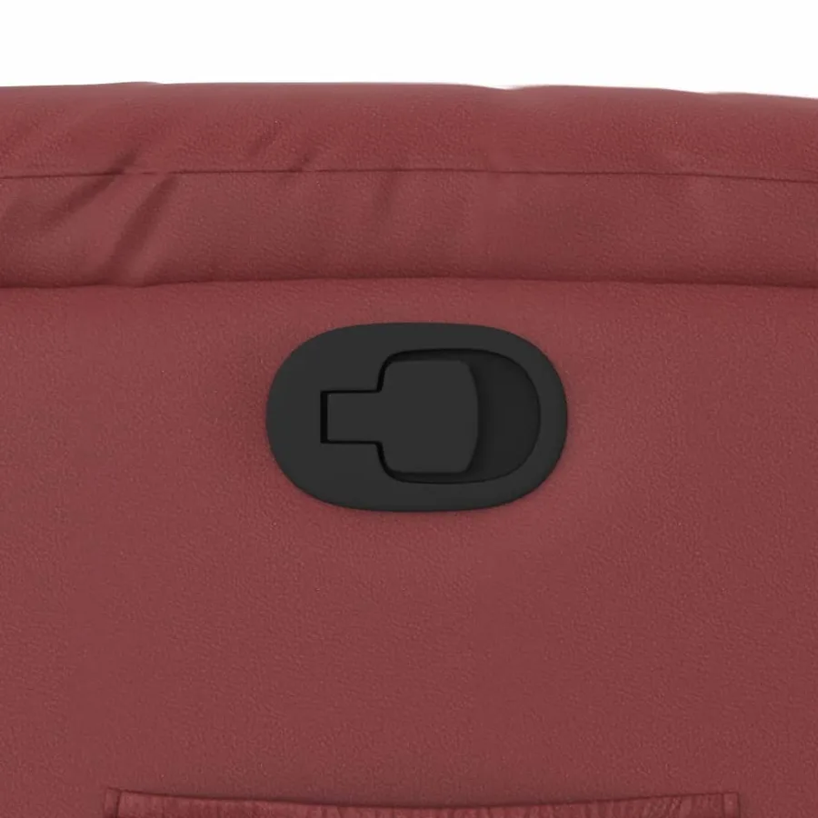 Fauteuil inclinable Rouge bordeaux Similicuir - 9