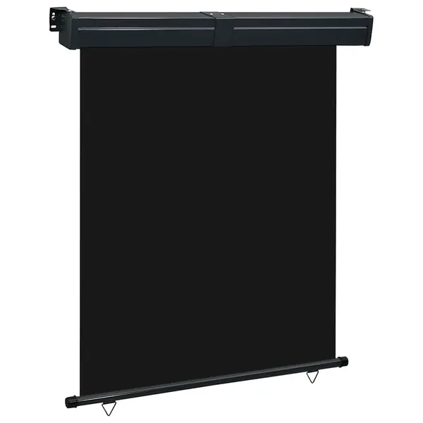 Auvent latéral de balcon 145x250 cm noir